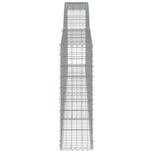 Συρματοκιβώτια Τοξωτά 6 τεμ. 400x30x100/120 εκ. Γαλβαν. Ατσάλι