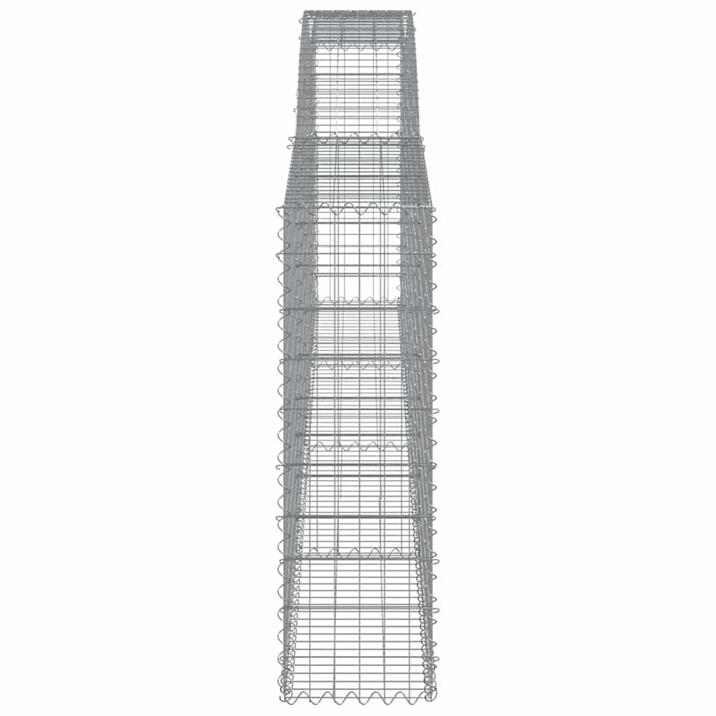 Συρματοκιβώτια Τοξωτά 8 τεμ. 400x30x100/120 εκ. Γαλβαν. Ατσάλι