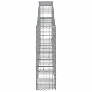 Συρματοκιβώτια Τοξωτά 8 τεμ. 400x30x100/120 εκ. Γαλβαν. Ατσάλι