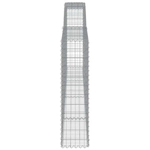 Συρματοκιβώτια Τοξωτά 9 τεμ. 400x30x120/140 εκ. Γαλβαν. Ατσάλι