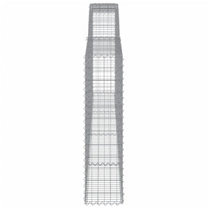 Συρματοκιβώτια Τοξωτά 10 τεμ. 400x30x120/140 εκ. Γαλβαν. Ατσάλι