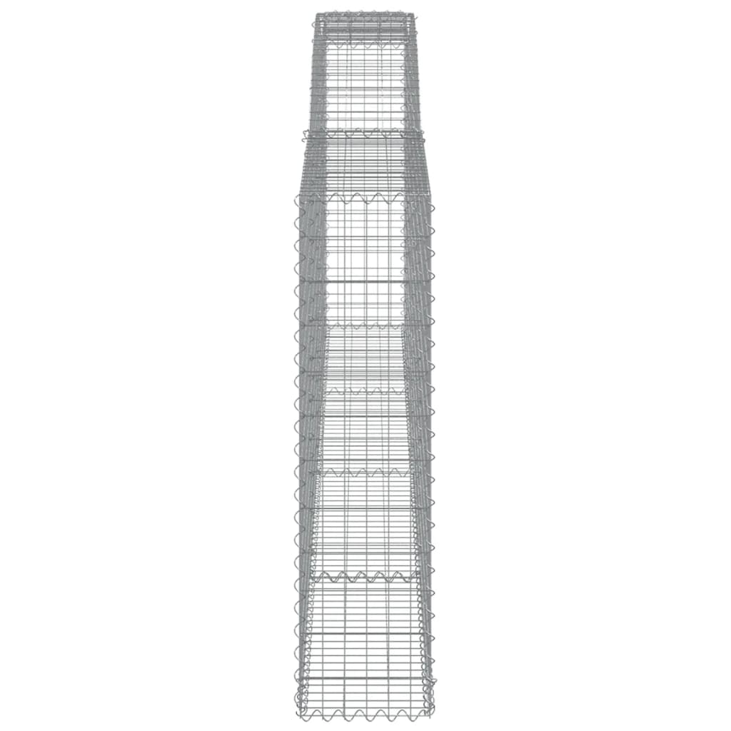 Συρματοκιβώτια Τοξωτά 25 τεμ. 400x30x120/140 εκ. Γαλβαν. Ατσάλι - Pakobazaar