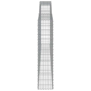 Συρματοκιβώτια Τοξωτά 6 τεμ. 400x30x140/160 εκ. Γαλβαν. Ατσάλι