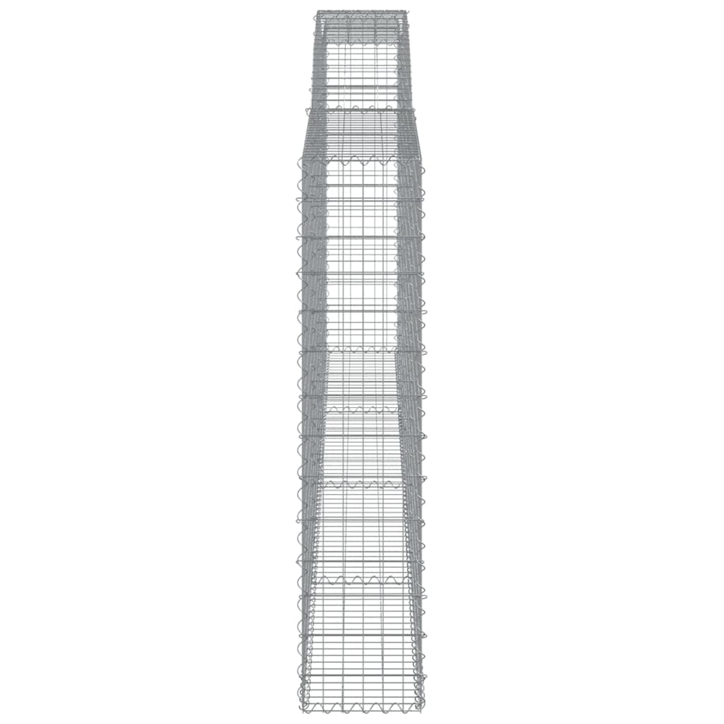 Συρματοκιβώτια Τοξωτά 8 τεμ. 400x30x140/160 εκ. Γαλβαν. Ατσάλι