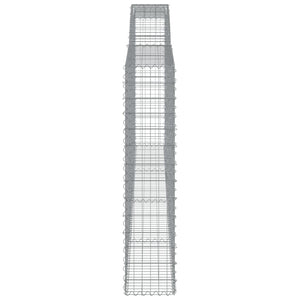 Συρματοκιβώτια Τοξωτά 8 τεμ. 400x30x140/160 εκ. Γαλβαν. Ατσάλι