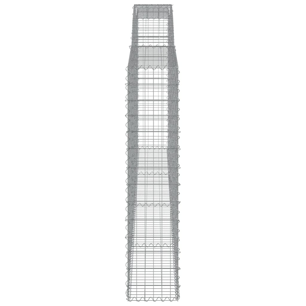 Συρματοκιβώτια Τοξωτά 10 τεμ. 400x30x140/160 εκ. Γαλβαν. Ατσάλι