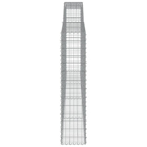 Συρματοκιβώτια Τοξωτά 10 τεμ. 400x30x140/160 εκ. Γαλβαν. Ατσάλι