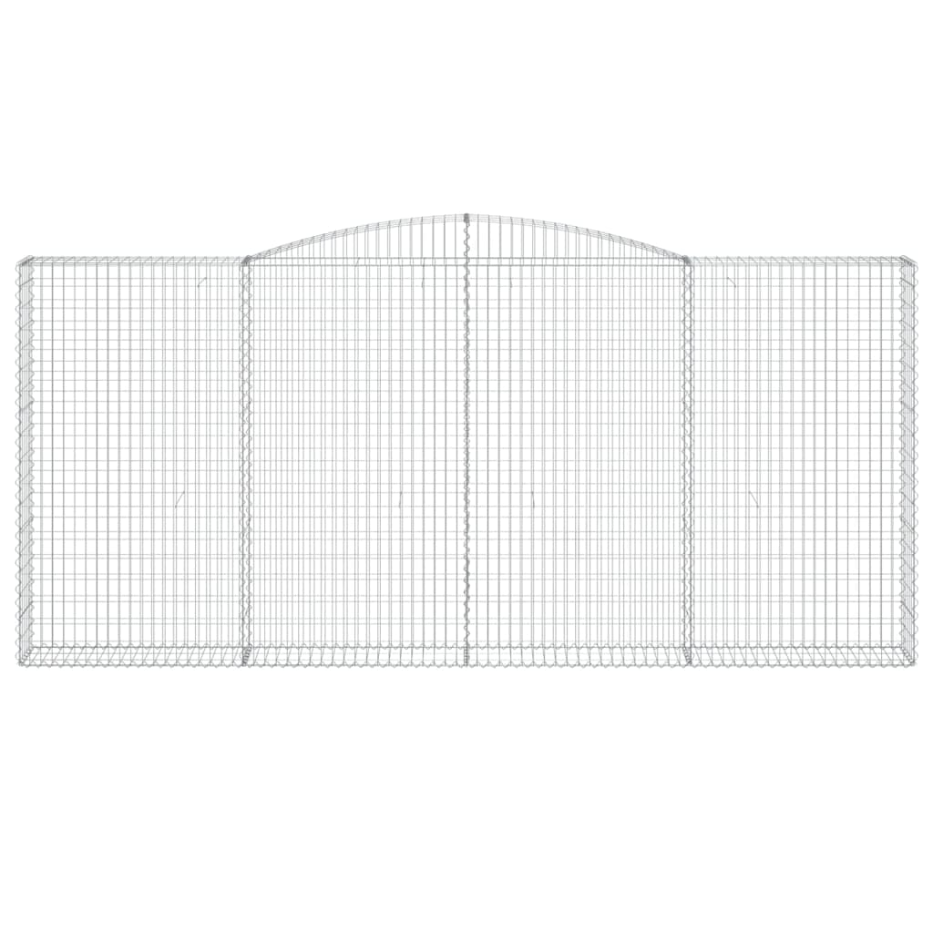 Συρματοκιβώτια Τοξωτά 7 τεμ. 400x30x180/200 εκ. Γαλβαν. Ατσάλι