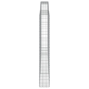 Συρματοκιβώτια Τοξωτά 4 τεμ. 400x30x220/240 εκ. Γαλβαν. Ατσάλι