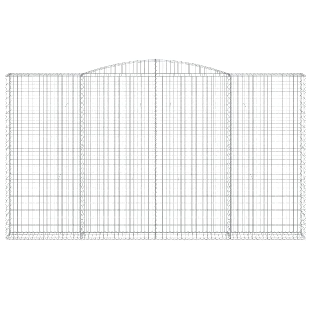 Συρματοκιβώτια Τοξωτά 6 τεμ. 400x30x220/240 εκ. Γαλβαν. Ατσάλι