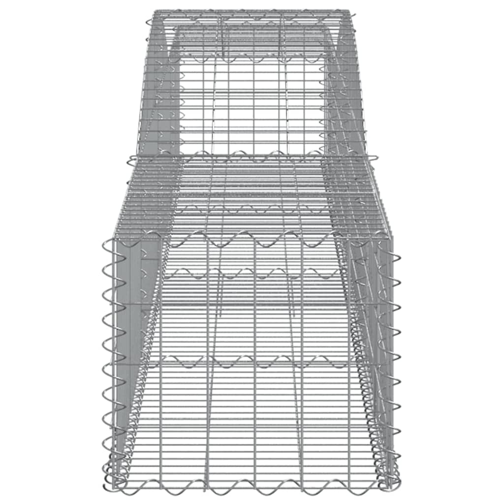 Συρματοκιβώτια Τοξωτά 5 τεμ. 400x50x40/60 εκ. Γαλβαν. Ατσάλι