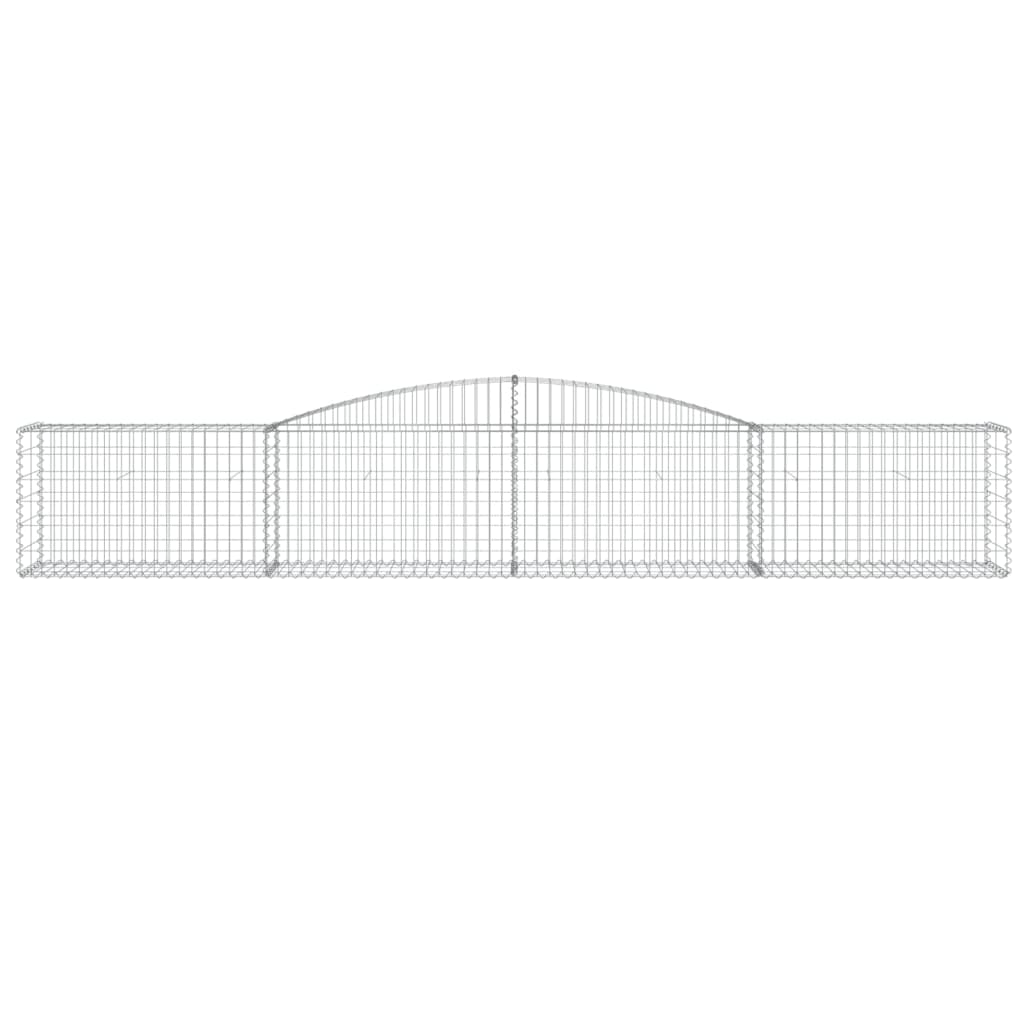 Συρματοκιβώτια Τοξωτά 8 τεμ. 400x50x60/80 εκ. Γαλβαν. Ατσάλι