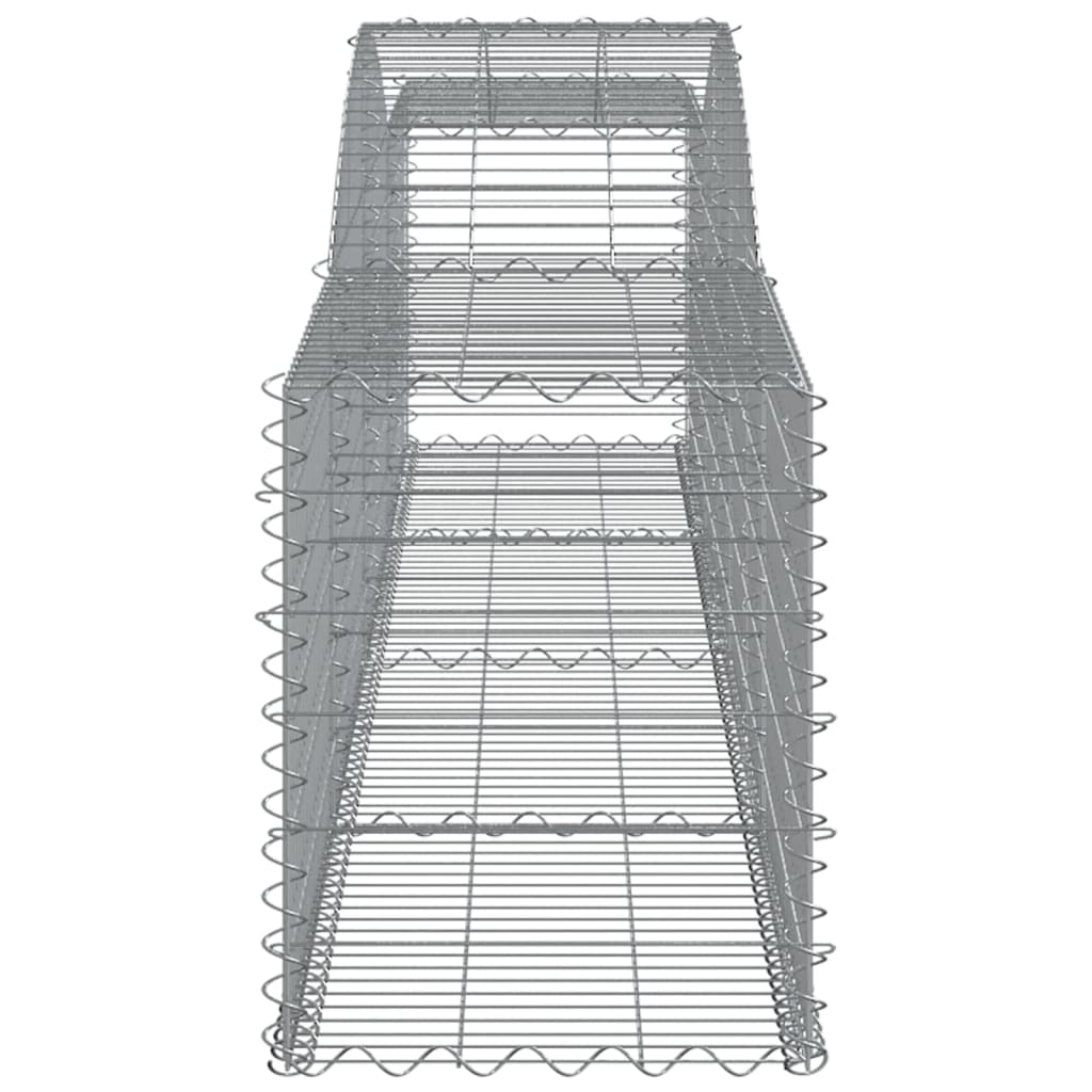 Συρματοκιβώτια Τοξωτά 8 τεμ. 400x50x60/80 εκ. Γαλβαν. Ατσάλι