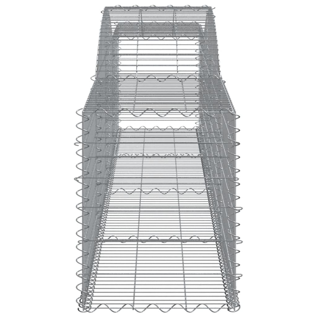 Συρματοκιβώτια Τοξωτά 9 τεμ. 400x50x60/80 εκ. Γαλβαν. Ατσάλι