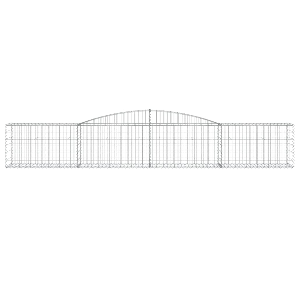 Συρματοκιβώτια Τοξωτά 10 τεμ. 400x50x60/80 εκ. Γαλβαν. Ατσάλι