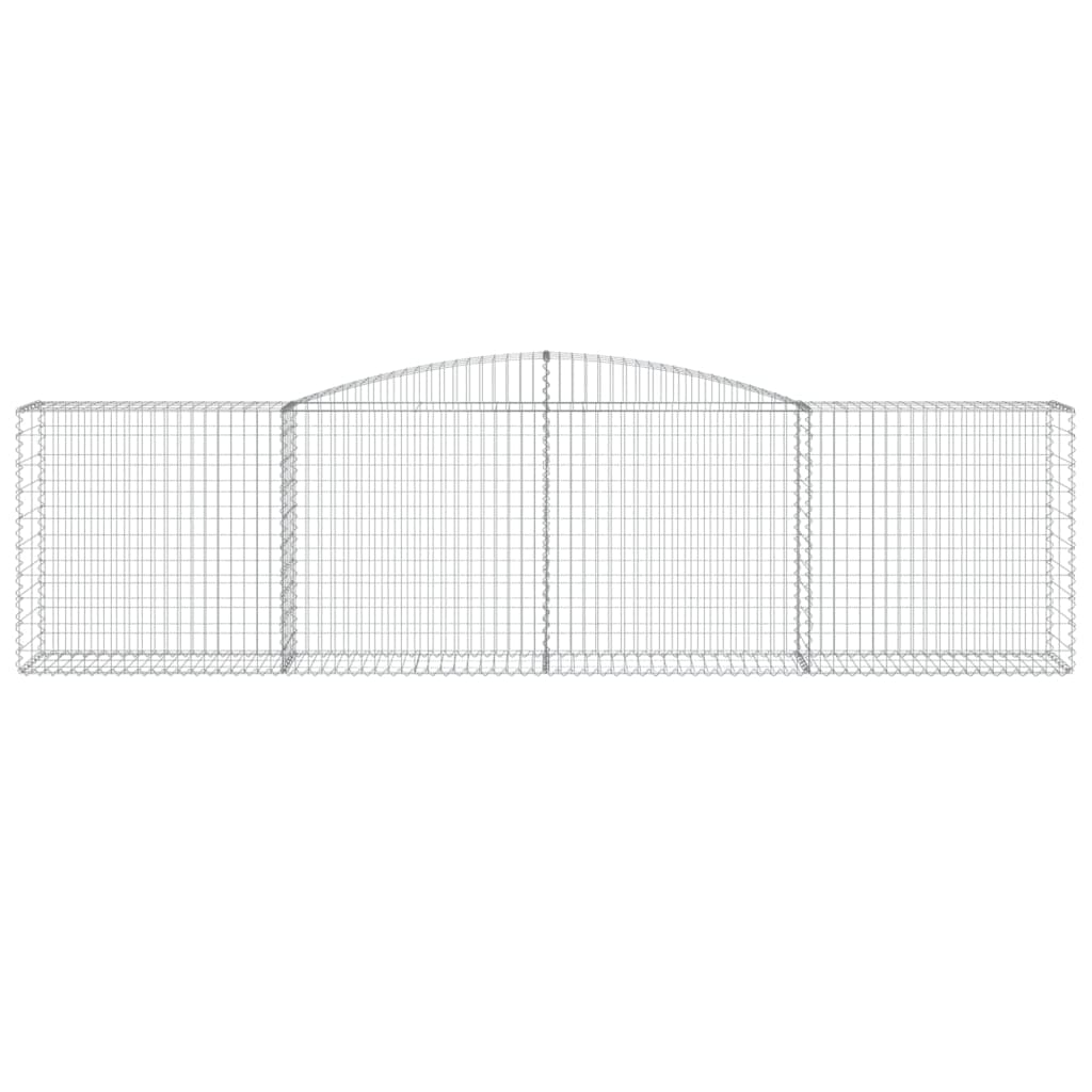 Συρματοκιβώτια Τοξωτά 2 τεμ. 400x50x100/120 εκ. Γαλβαν. Ατσάλι