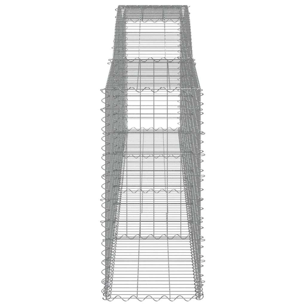 Συρματοκιβώτια Τοξωτά 10 τεμ. 400x50x100/120 εκ. Γαλβαν. Ατσάλι