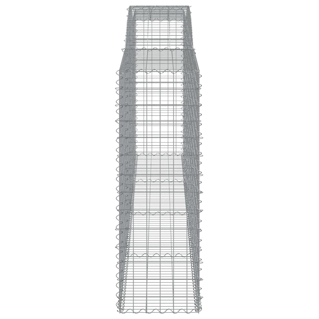 Συρματοκιβώτια Τοξωτά 3 τεμ. 400x50x140/160 εκ. Γαλβαν. Ατσάλι