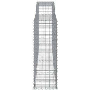Συρματοκιβώτια Τοξωτά 3 τεμ. 400x50x140/160 εκ. Γαλβαν. Ατσάλι