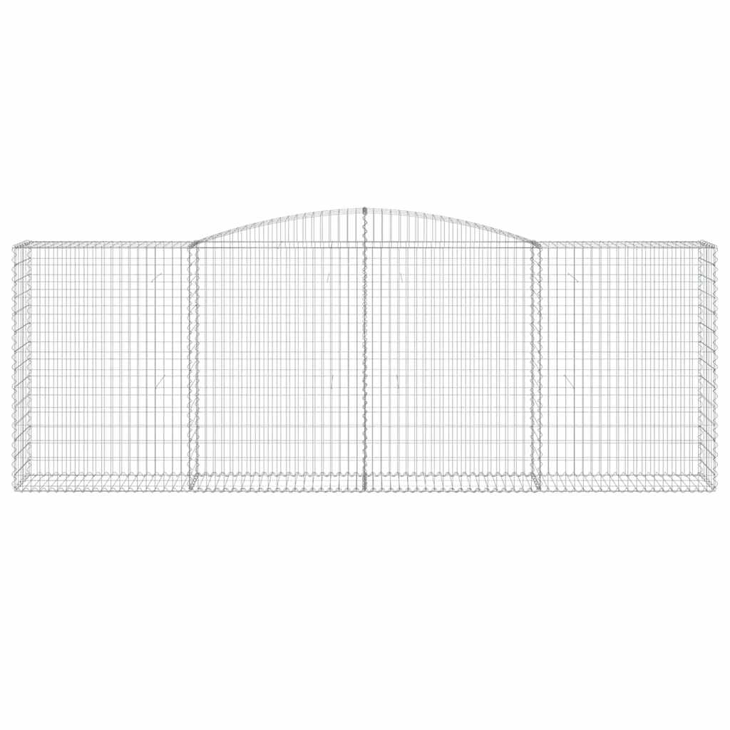 Συρματοκιβώτια Τοξωτά 5 τεμ. 400x50x140/160 εκ. Γαλβαν. Ατσάλι