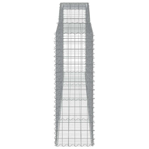 Συρματοκιβώτια Τοξωτά 5 τεμ. 400x50x140/160 εκ. Γαλβαν. Ατσάλι