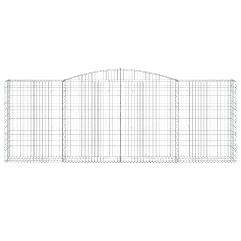 Συρματοκιβώτια Τοξωτά 6 τεμ. 400x50x140/160 εκ. Γαλβαν. Ατσάλι