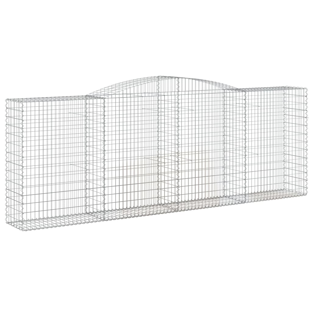 Συρματοκιβώτια Τοξωτά 10 τεμ. 400x50x140/160 εκ. Γαλβαν. Ατσάλι