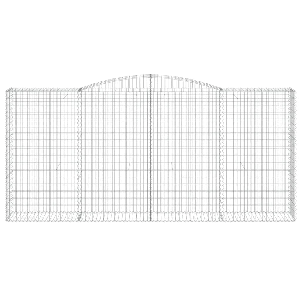 Συρματοκιβώτια Τοξωτά 2 τεμ. 400x50x180/200 εκ. Γαλβαν. Ατσάλι