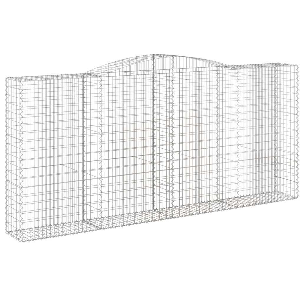 Συρματοκιβώτια Τοξωτά 10 τεμ. 400x50x180/200 εκ. Γαλβαν. Ατσάλι