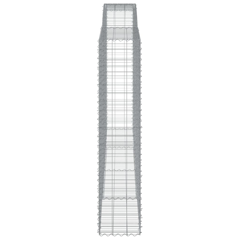 Συρματοκιβώτια Τοξωτά 2 τεμ. 400x50x220/240 εκ. Γαλβαν. Ατσάλι