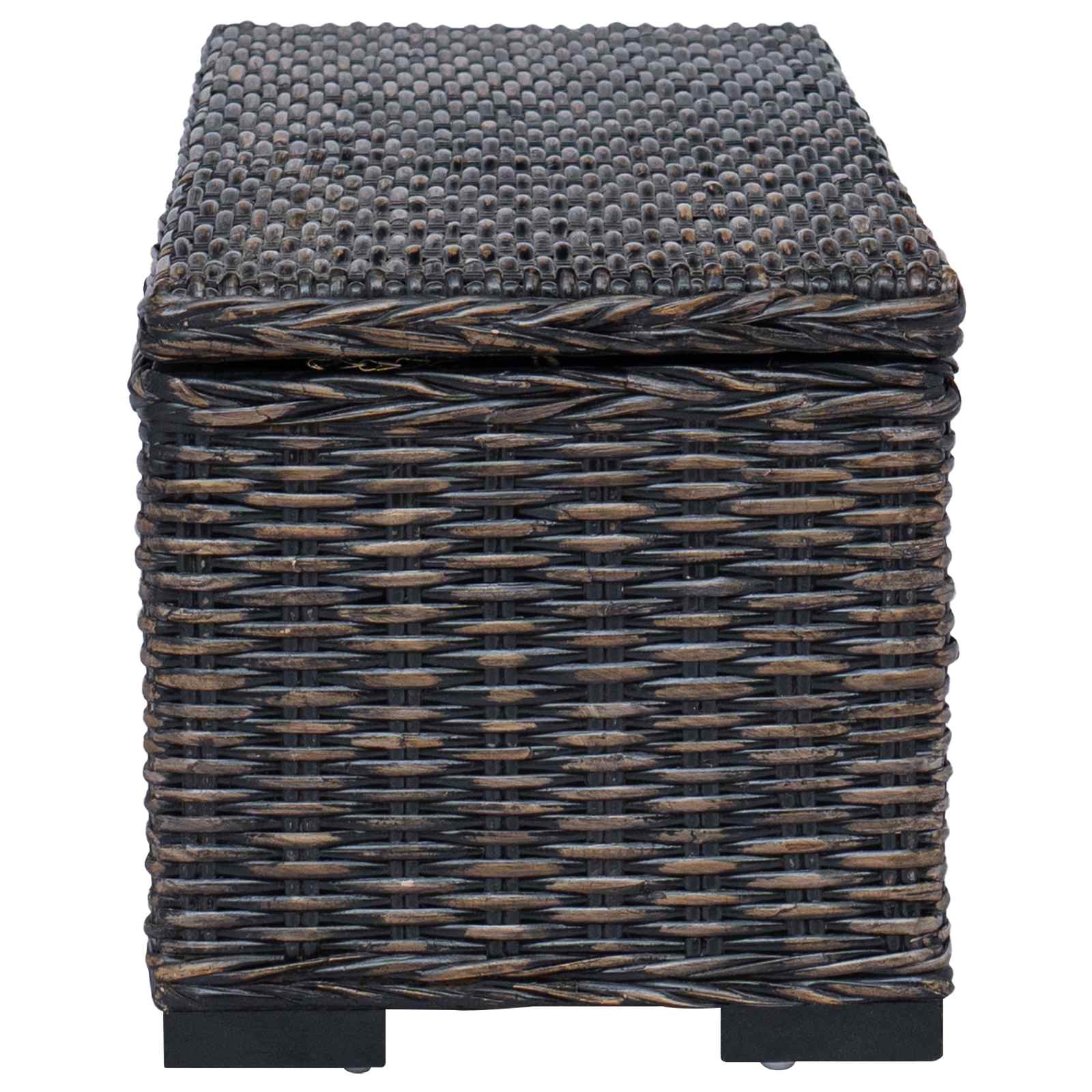 Κουτί αποθήκευσης με αποθήκευση Μαύρο 110 x 35 x 45 cm - Pakobazaar