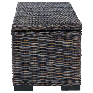 Κουτί αποθήκευσης με αποθήκευση Μαύρο 110 x 35 x 45 cm - Pakobazaar