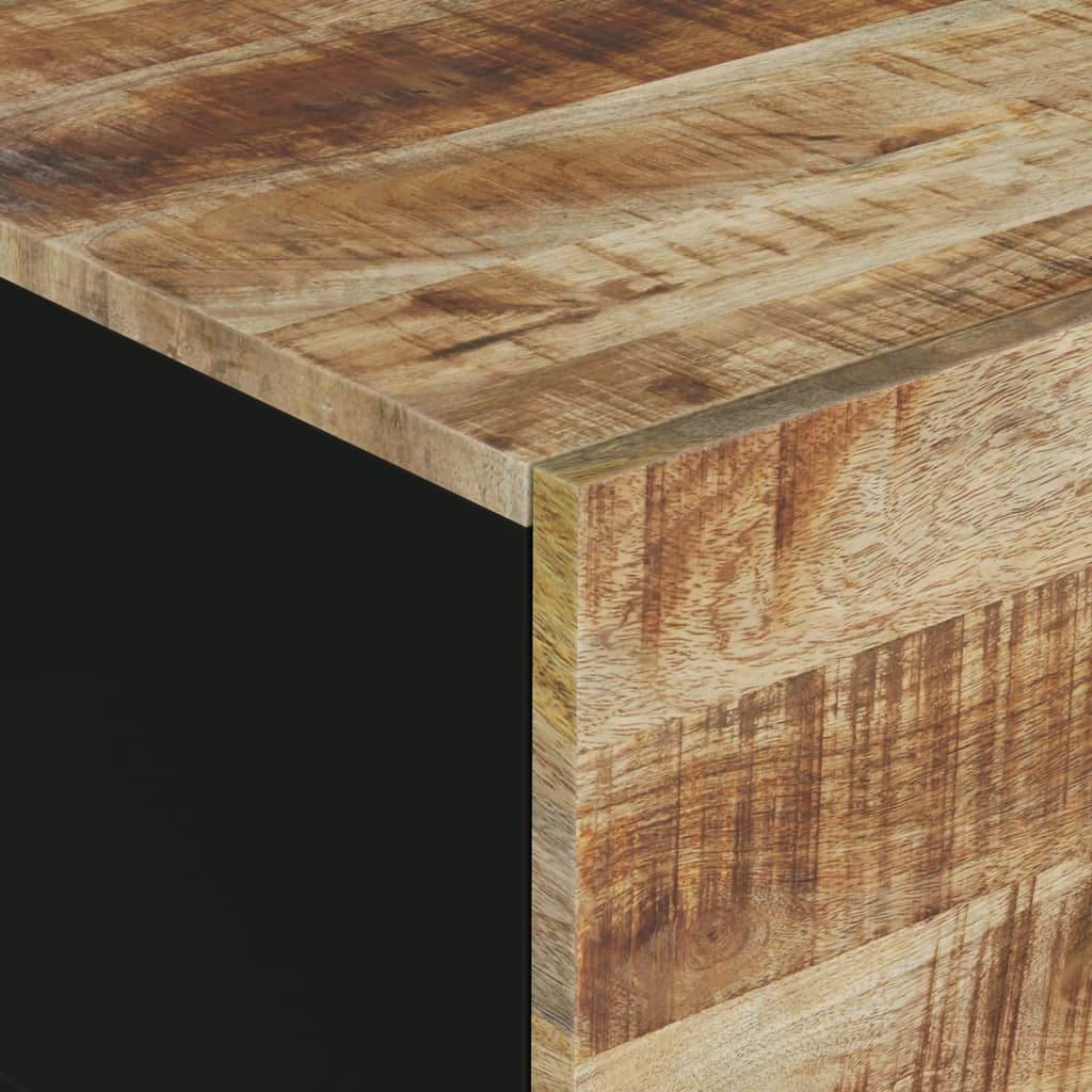 Τραπεζάκι Σαλονιού 80x50x40 εκ. Μασίφ Ξύλο Μάνγκο & Επεξ. Ξύλο - Pakobazaar