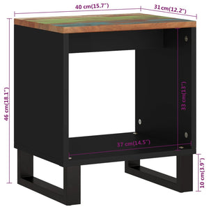 Τραπεζάκι Σαλονιού 40x31x46 εκ. Μασίφ Ανακυκλ. & Επεξ. Ξύλο - Pakobazaar