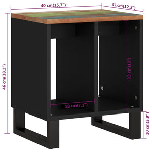 Βοηθητικό Τραπέζι 40x31x46 εκ. Μασίφ Ανακυκλ. & Επεξ. Ξύλο - Pakobazaar
