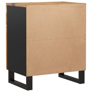 Κομοδίνο 50x33x60 εκ. Μασίφ Ξύλο Μάνγκο & Επεξεργασμένο Ξύλο - Pakobazaar