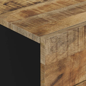 Κομοδίνο 50x33x60 εκ. Μασίφ Ξύλο Μάνγκο & Επεξεργασμένο Ξύλο - Pakobazaar