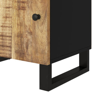 Κομοδίνο 50x33x60 εκ. Μασίφ Ξύλο Μάνγκο & Επεξεργασμένο Ξύλο - Pakobazaar