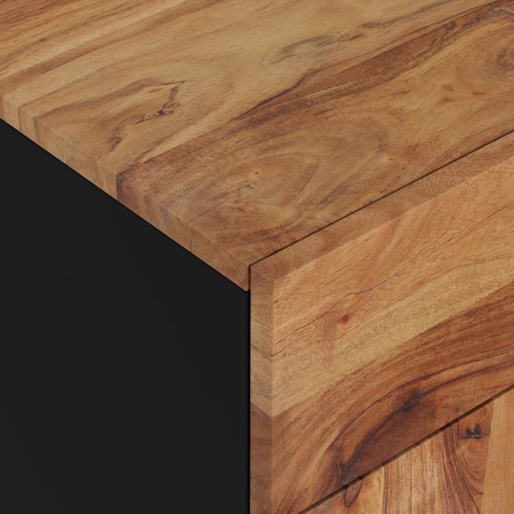 Κομοδίνο 50 x 33 x 60 εκ. Μασίφ Ξύλο Ακακίας & Επεξεργ. Ξύλο