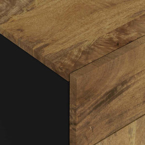 Κομοδίνο 50x33x60 εκ. Μασίφ Ξύλο Μάνγκο & Επεξεργασμένο Ξύλο
