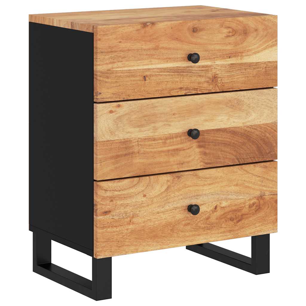 Κομοδίνο 50 x 33 x 62 εκ. Μασίφ Ξύλο Ακακίας & Επεξ. Ξύλο