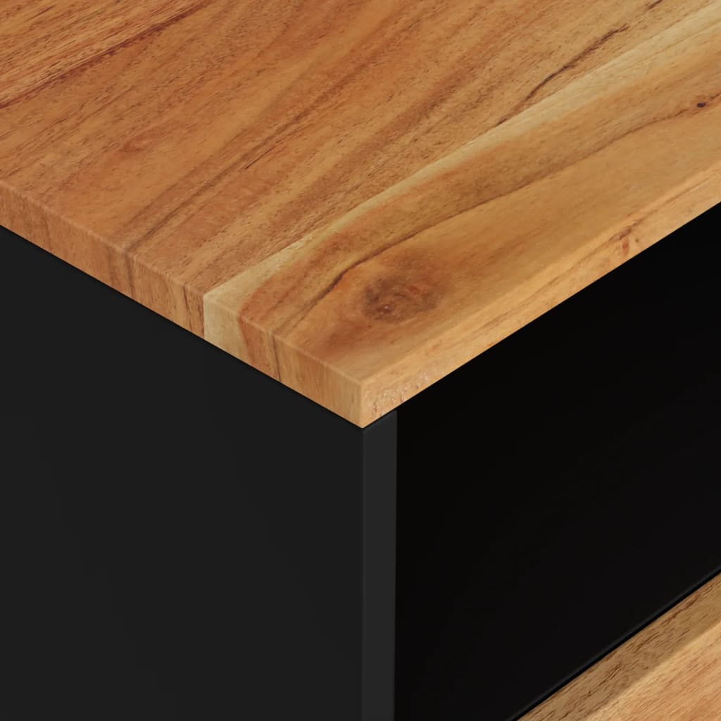 Κομοδίνο 50 x 33 x 62 εκ. Μασίφ Ξύλο Ακακίας & Επεξ. Ξύλο - Pakobazaar