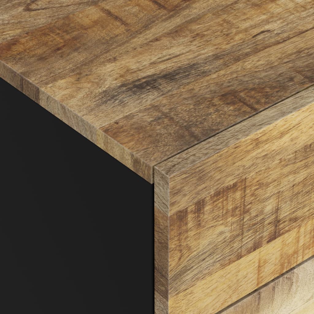 Κομοδίνο 50x33x60 εκ. Μασίφ Ξύλο Μάνγκο & Επεξεργασμένο Ξύλο