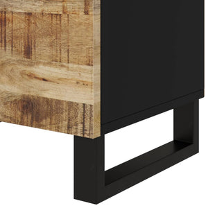 Κομοδίνο 50x33x60 εκ. Μασίφ Ξύλο Μάνγκο & Επεξεργασμένο Ξύλο