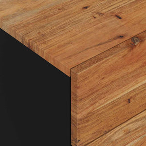 Κομοδίνο 50 x 33 x 60 εκ. Μασίφ Ξύλο Ακακίας & Επεξεργ. Ξύλο