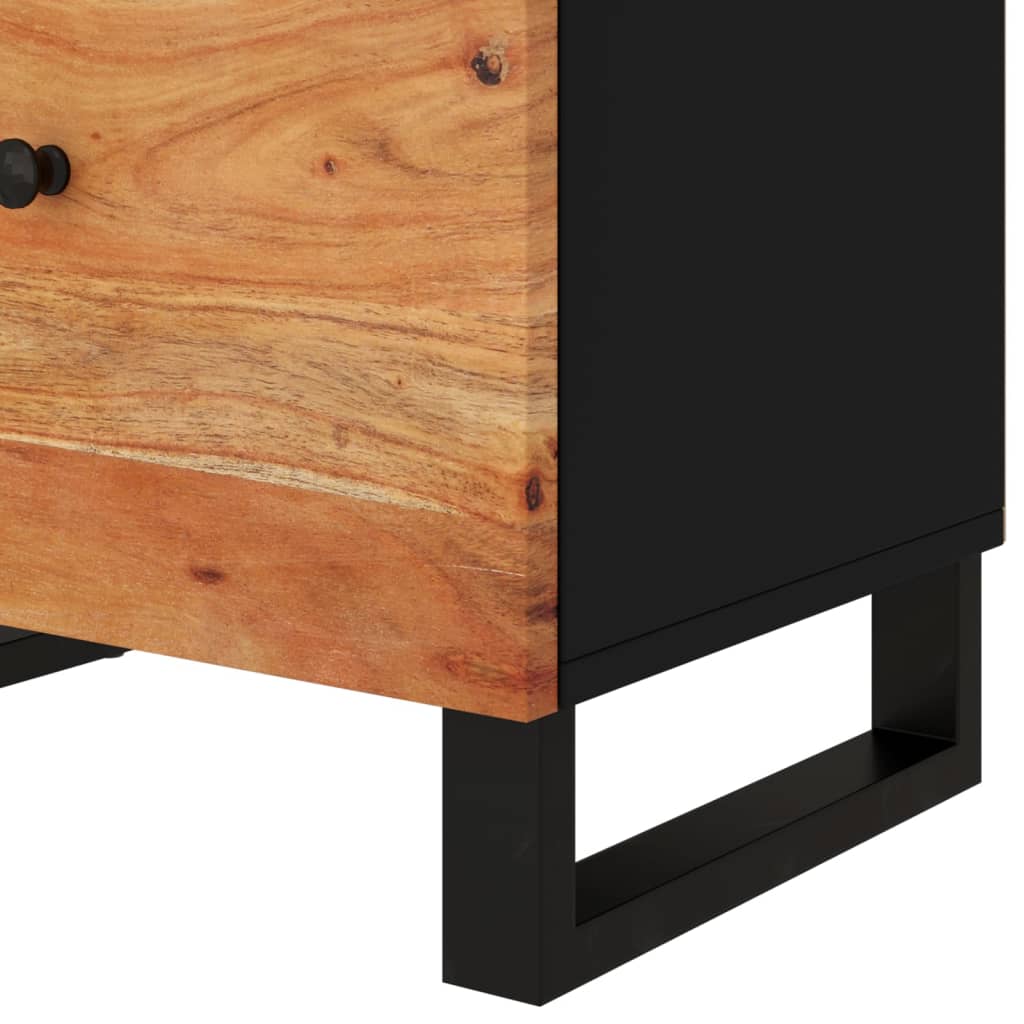Κομοδίνο 50 x 33 x 60 εκ. Μασίφ Ξύλο Ακακίας & Επεξεργ. Ξύλο