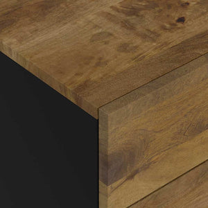 Κομοδίνο 50x33x60 εκ. Μασίφ Ξύλο Μάνγκο & Επεξεργασμένο Ξύλο - Pakobazaar