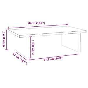 Βάση Οθόνης 50 x 27 x 15 εκ. από Μασίφ Ξύλο Πεύκου