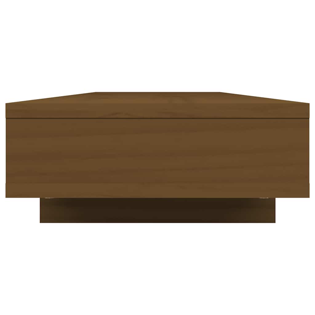 Βάση Οθόνης Καφέ Μελί 100 x 27 x 14 εκ. από Μασίφ Ξύλο Πεύκου