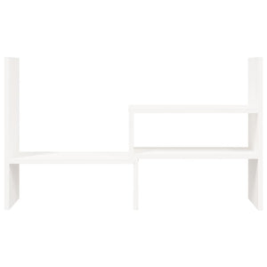 Βάση Οθόνης Λευκή (39-72)x17x43 εκ. από Μασίφ Ξύλο Πεύκου
